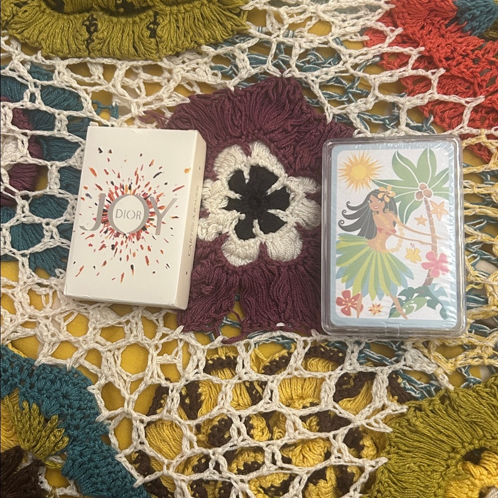 Dior Luxury Playing Cards - White and Gold